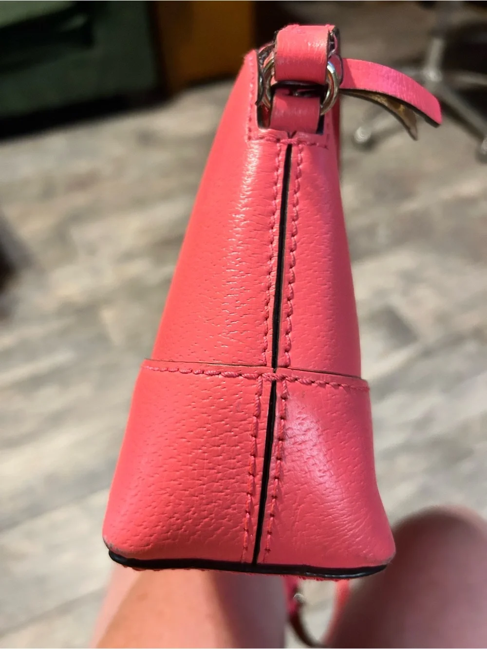 kate spade coral pink leather crossbody bag